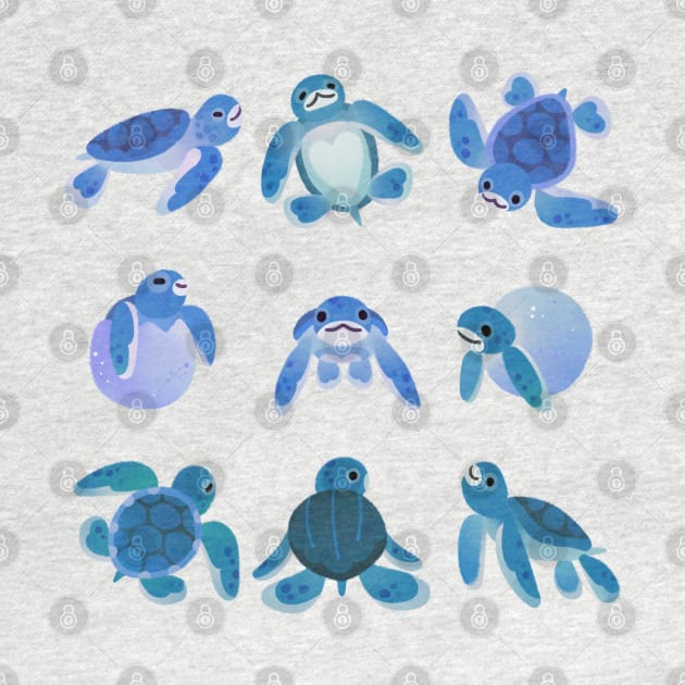 Baby sea turtles by pikaole